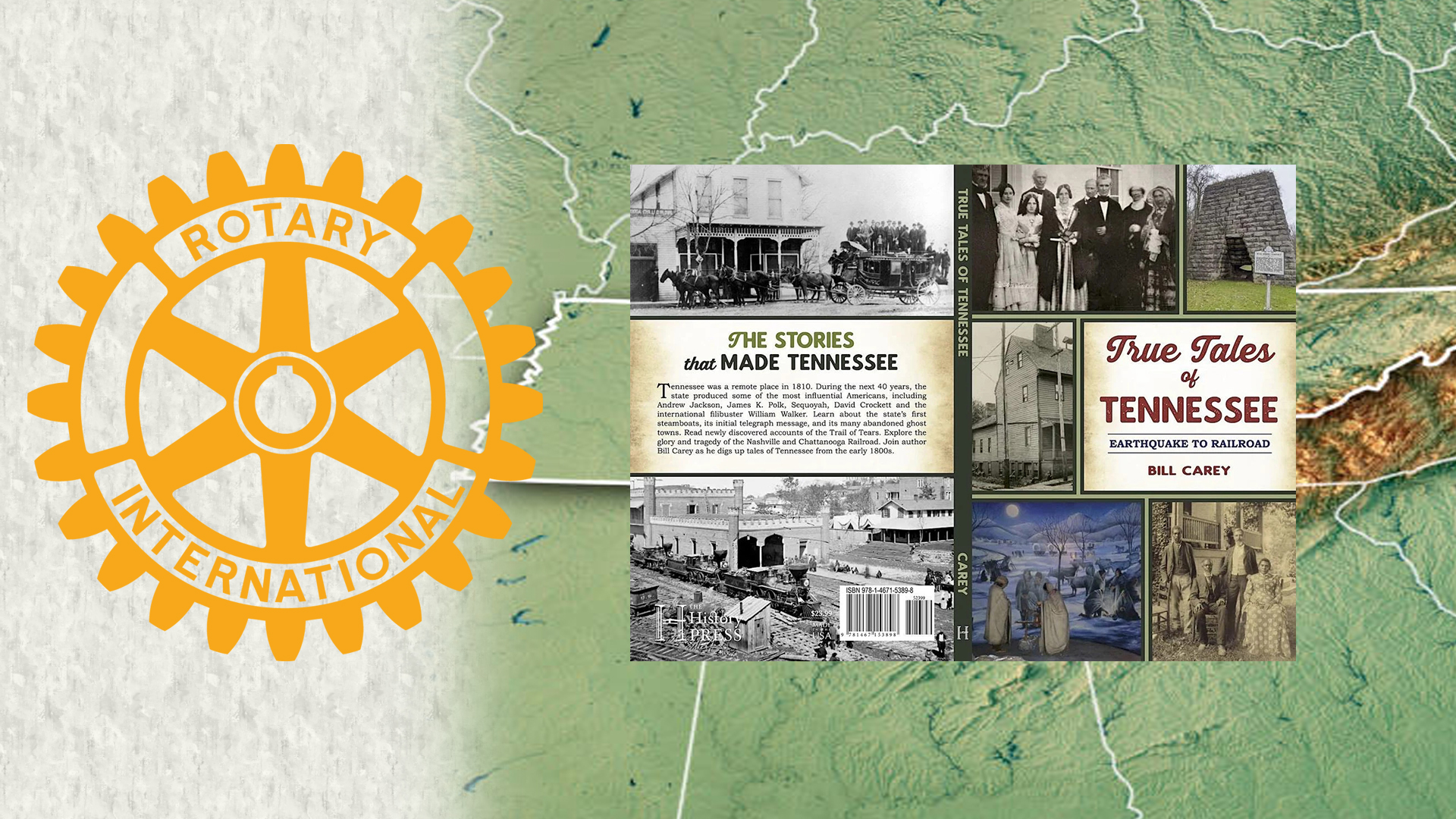Bill Carey, author, True Tales of Tennessee: Earthquake to Railroad
